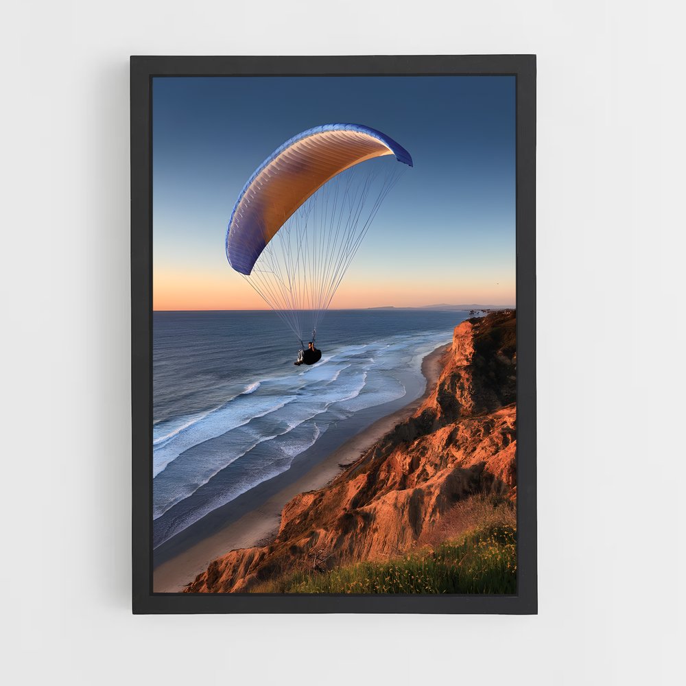 Poster Hang gliding – affiche Deltaplane (vue 2)